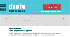 Desktop Screenshot of dvere-levne.eu